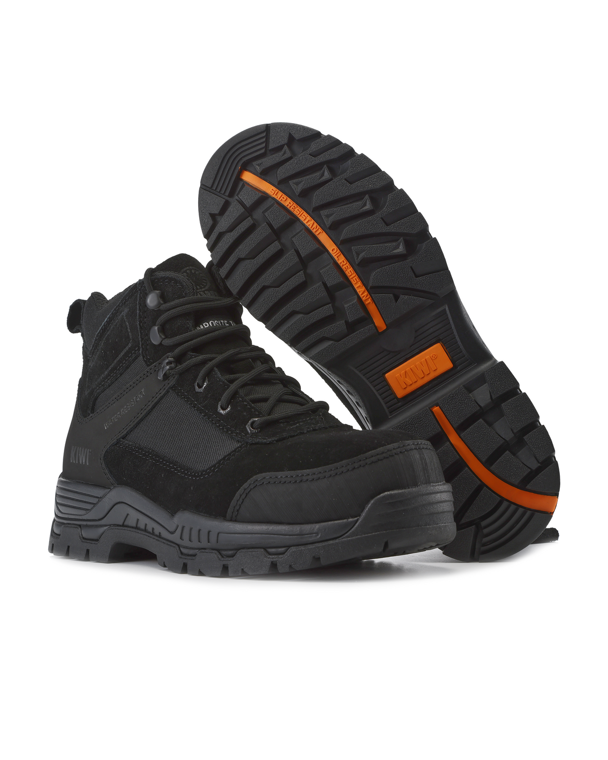 Kiwi Trek Black Suede/Nylon 5" Steel Toe Water Resistant Work Boots [63500]