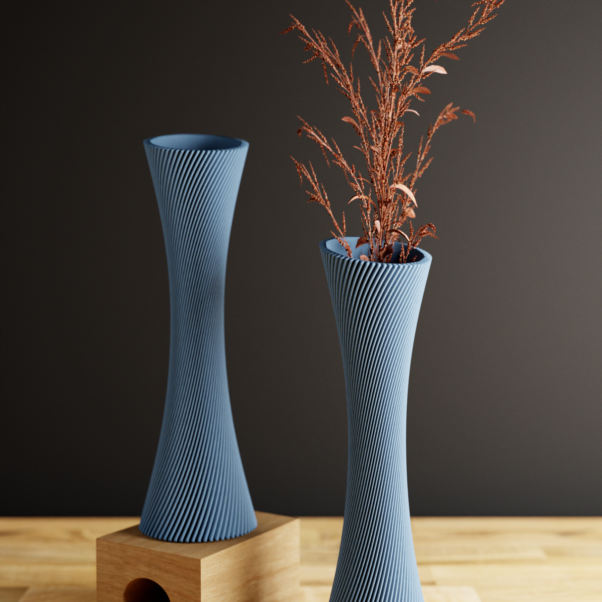 SPIRAL ROSE Vase